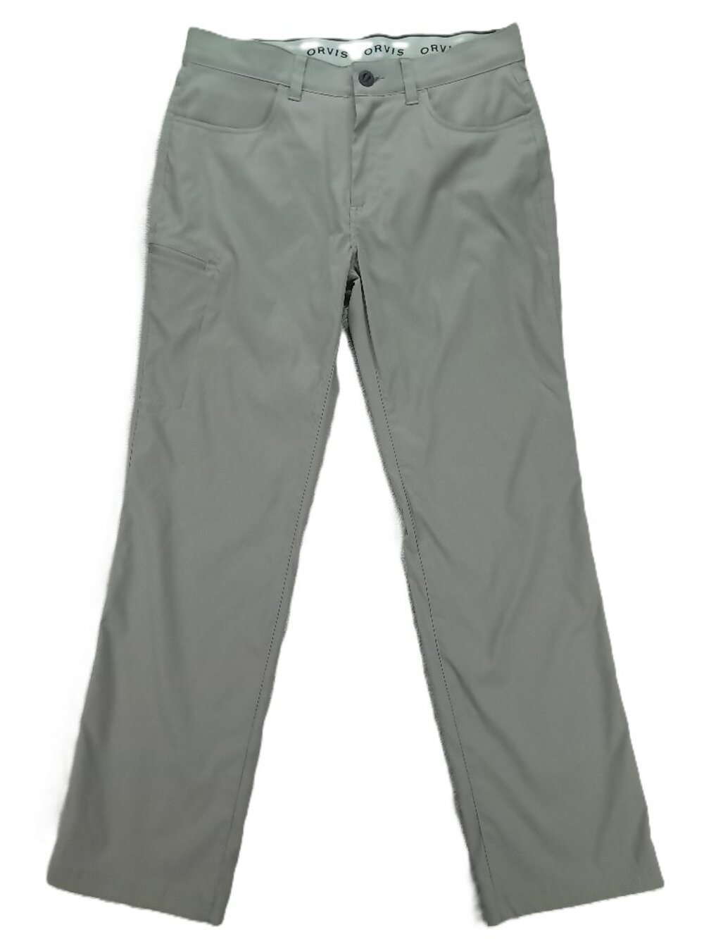 Orvis Tech Pant Men 36x32, Tag 34x32 Gray Water Repellent Stretch Cargo 1716851